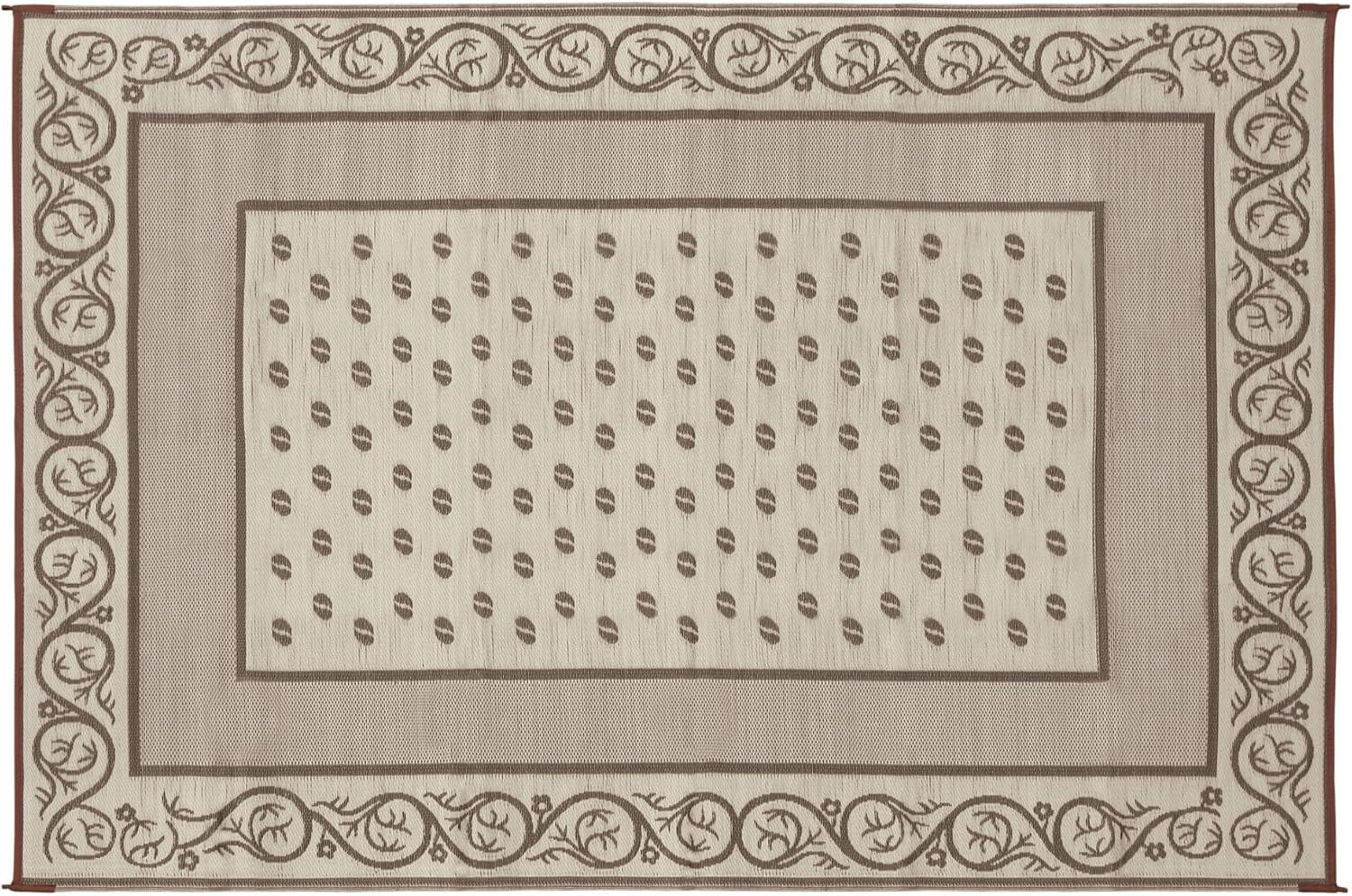 Beige Vineyard 16' x 8' Reversible Synthetic Outdoor Mat