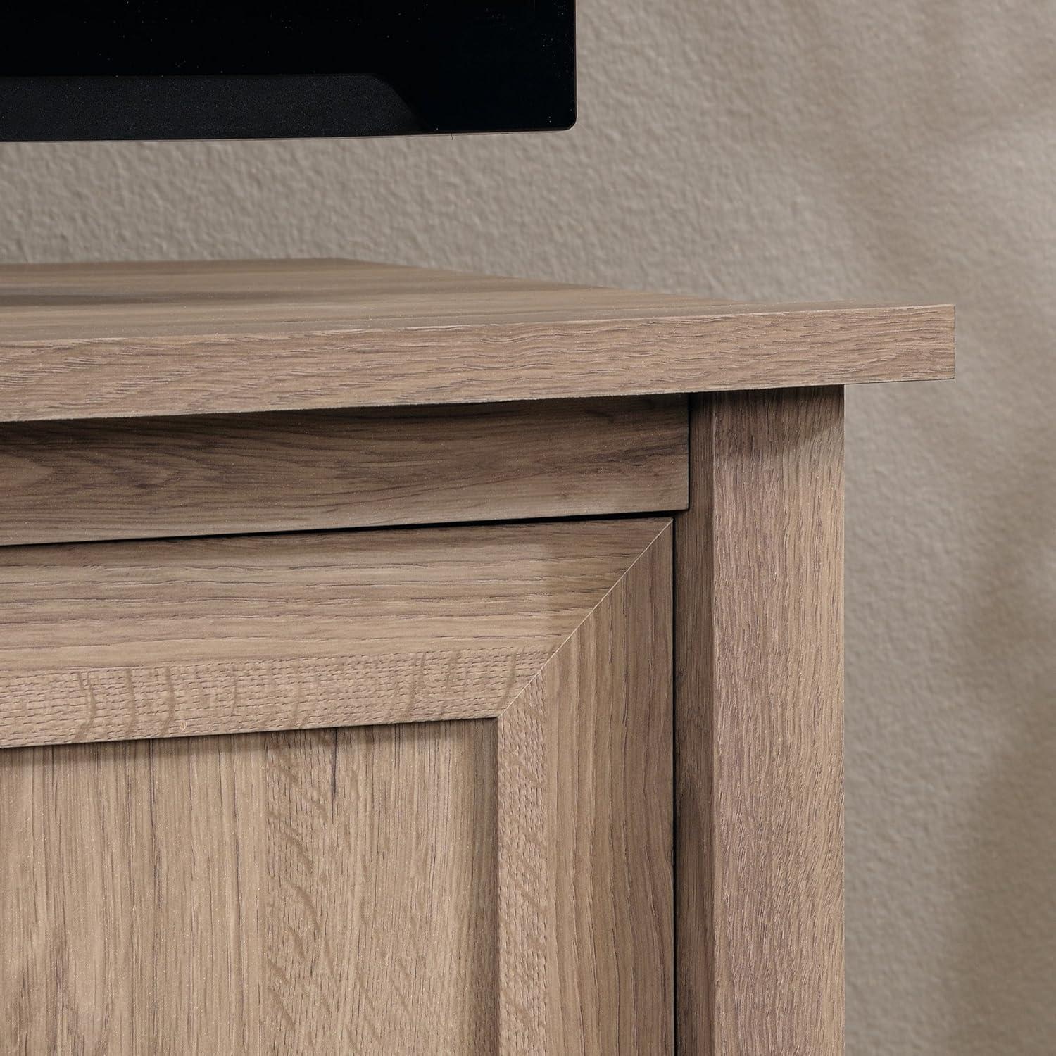 Salt Oak 47" TV Stand with Cabinet and Adjustable Shelves