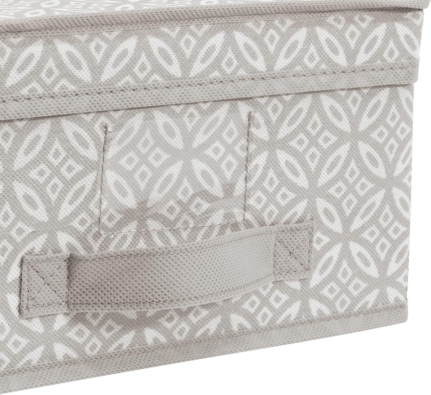 Simplify Medium Storage Box Gray Boho Print