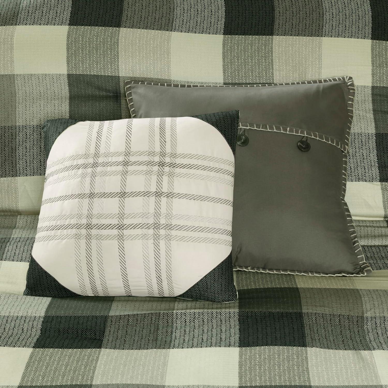 Madison Park Ridge 7 Piece Herringbone Comforter Set