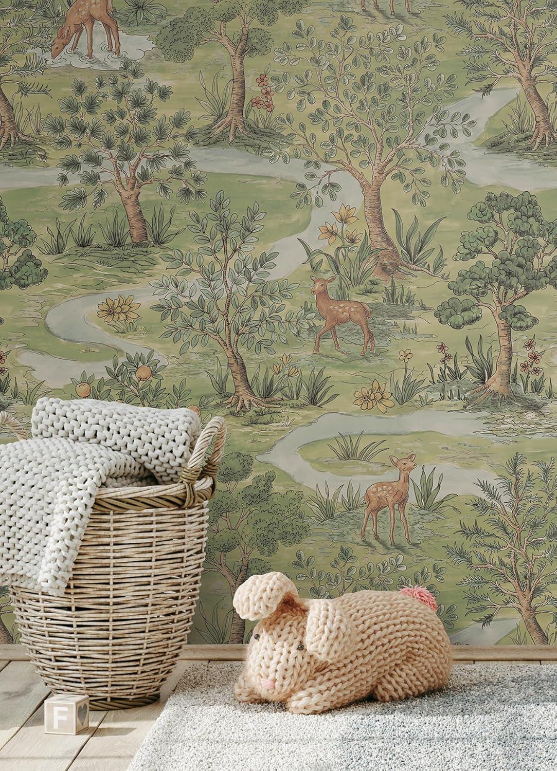 Brewster Peel and Stick 1pc Wallpaper Bramble Forest