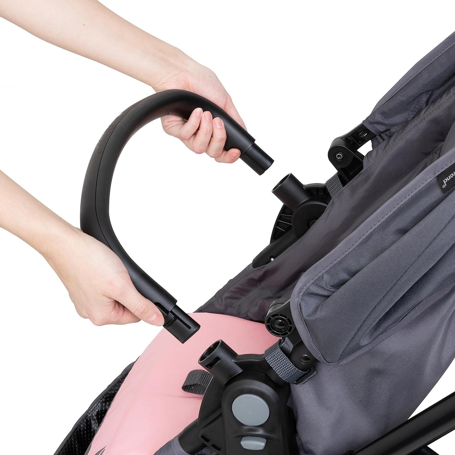 Baby Trend Passport Switch Modular Travel System with EZ-Lift PLUS Infant Car Seat - Dash Pink