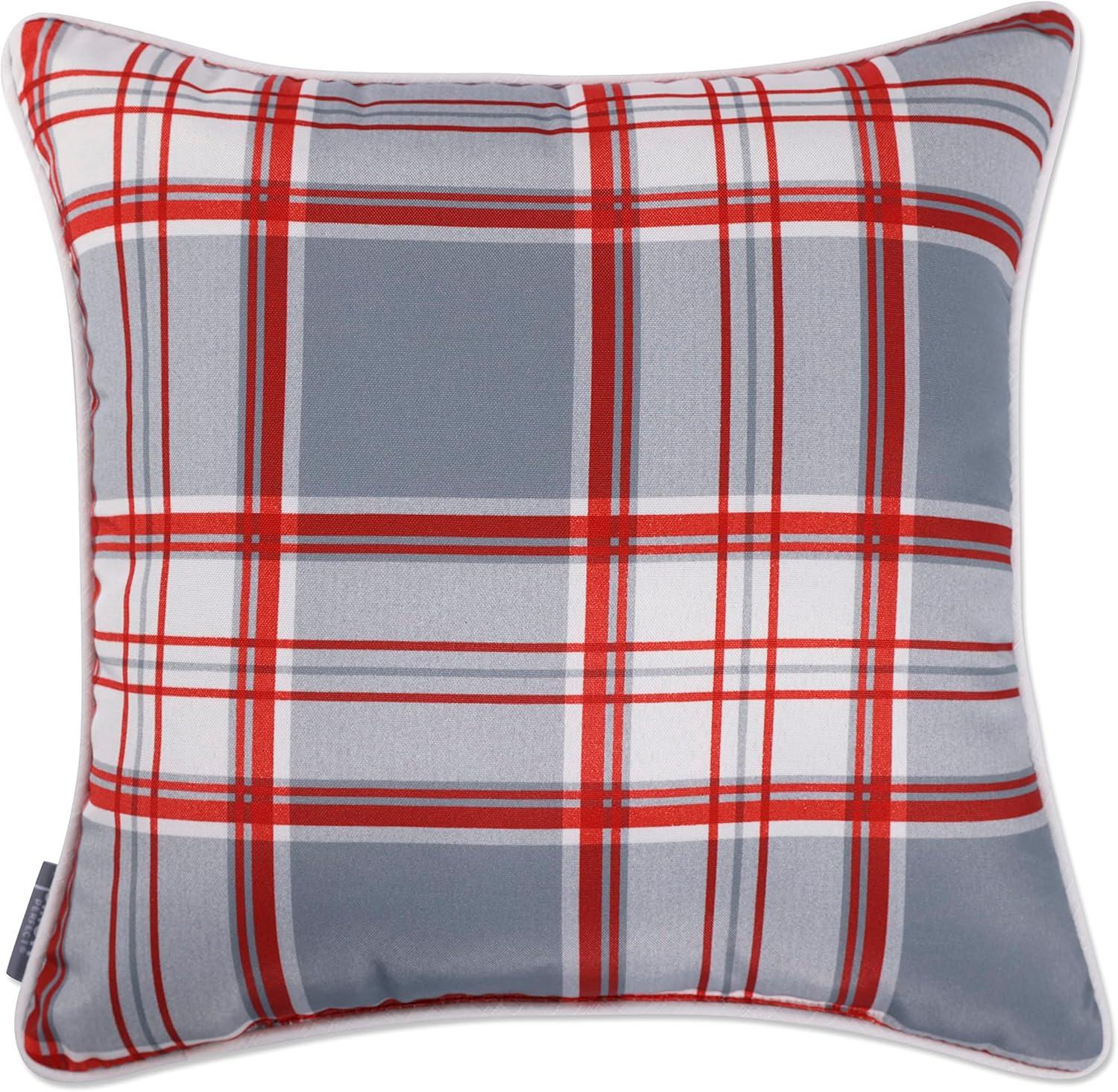 Pillow Perfect Plaid Indoor/Outdoor Throw Pillow