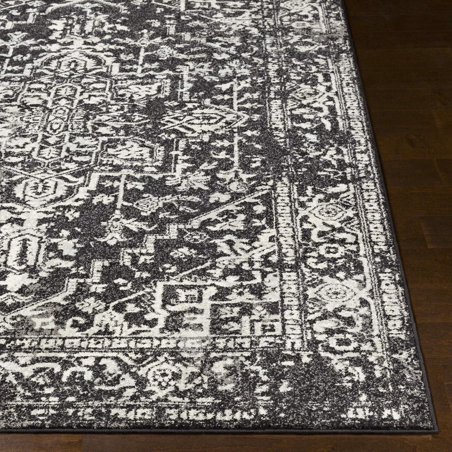 Livabliss 7'10"x10'3" Worsham Traditional Rug Black