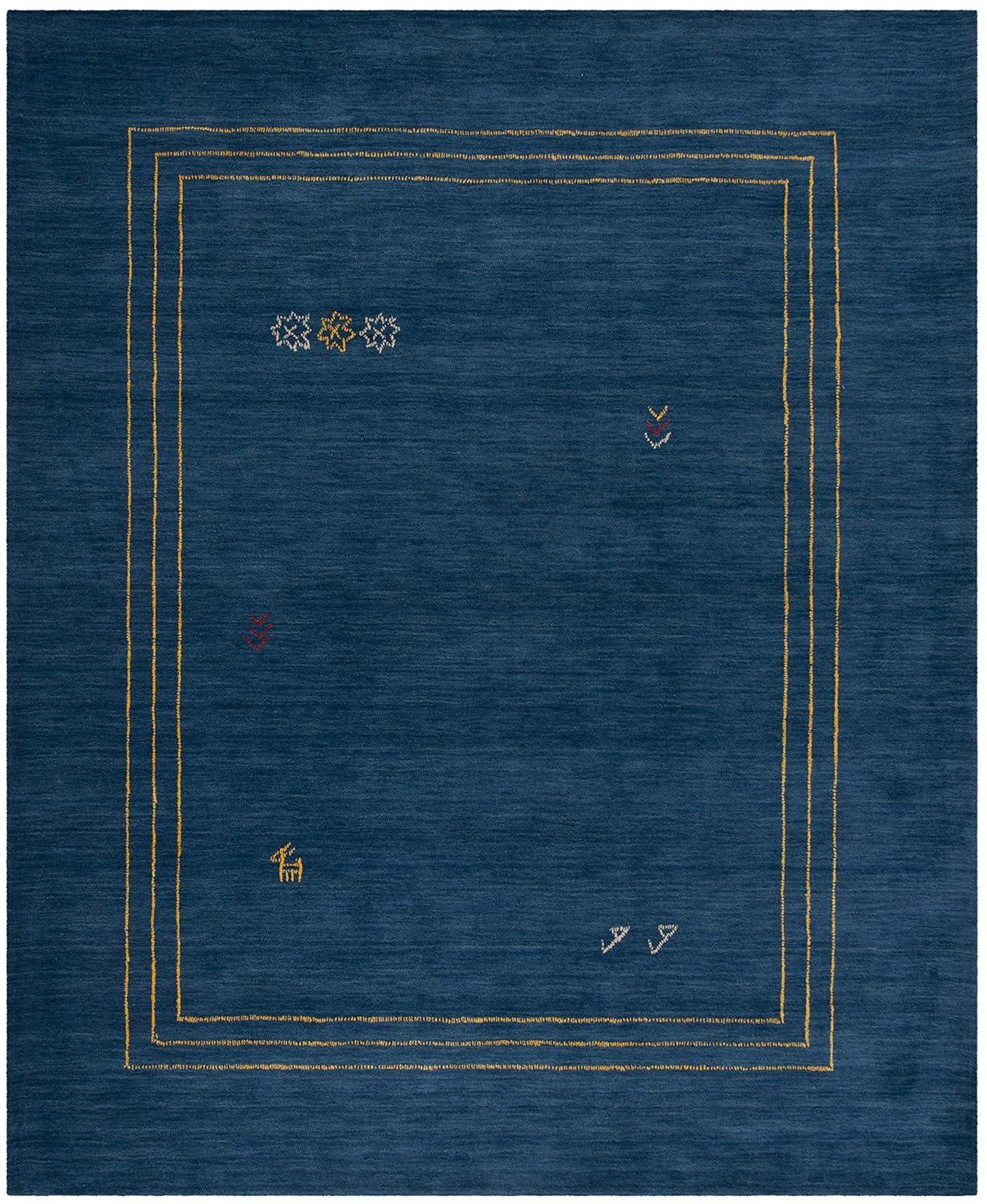 Himalaya HIM588 Hand Loomed Area Rug - Blue/Multi - 8'x10' - Safavieh.