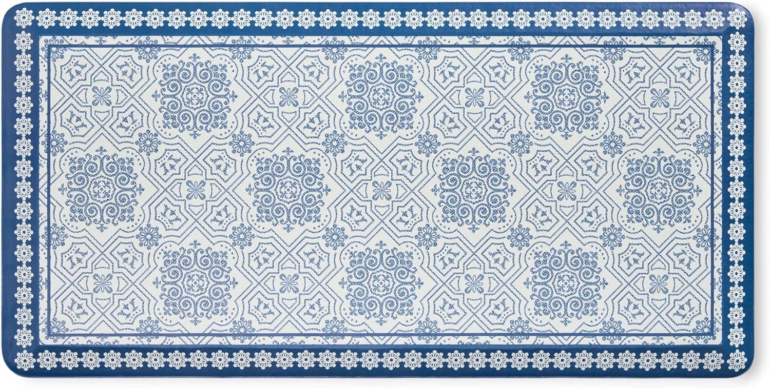 Martha Stewart MARTHA STEWART Comfort Anti Fatigue Strie Medallion Kitchen Mat 19.6”x39”