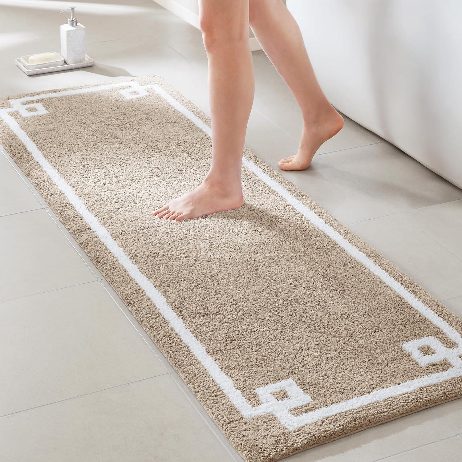 Madison Park 100% Cotton Tufted Bath Rug with Non-Slip Backing