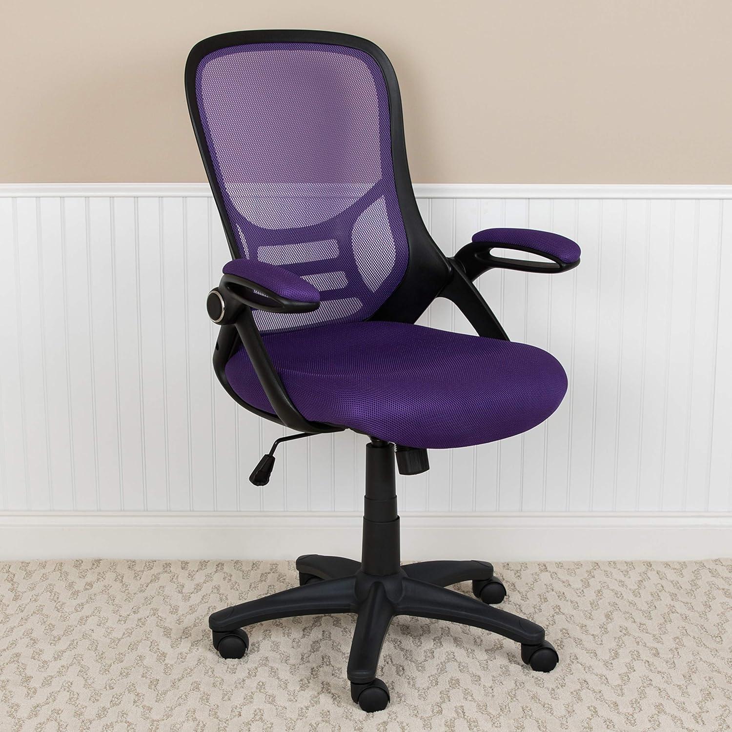 Flash Furniture High Back Mesh Ergonomic Swivel Office Chair with Flip-up Arms