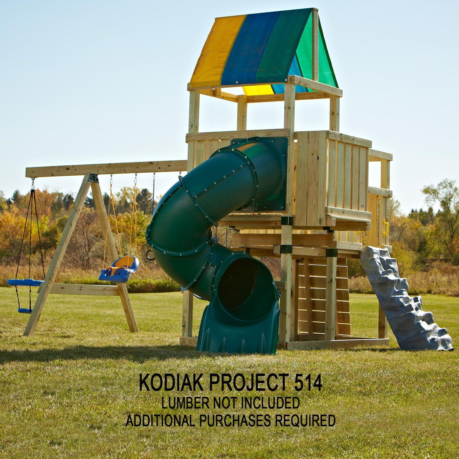 Kodiak Custom Play Set Hardware Kit with Swings and Climbing Rocks