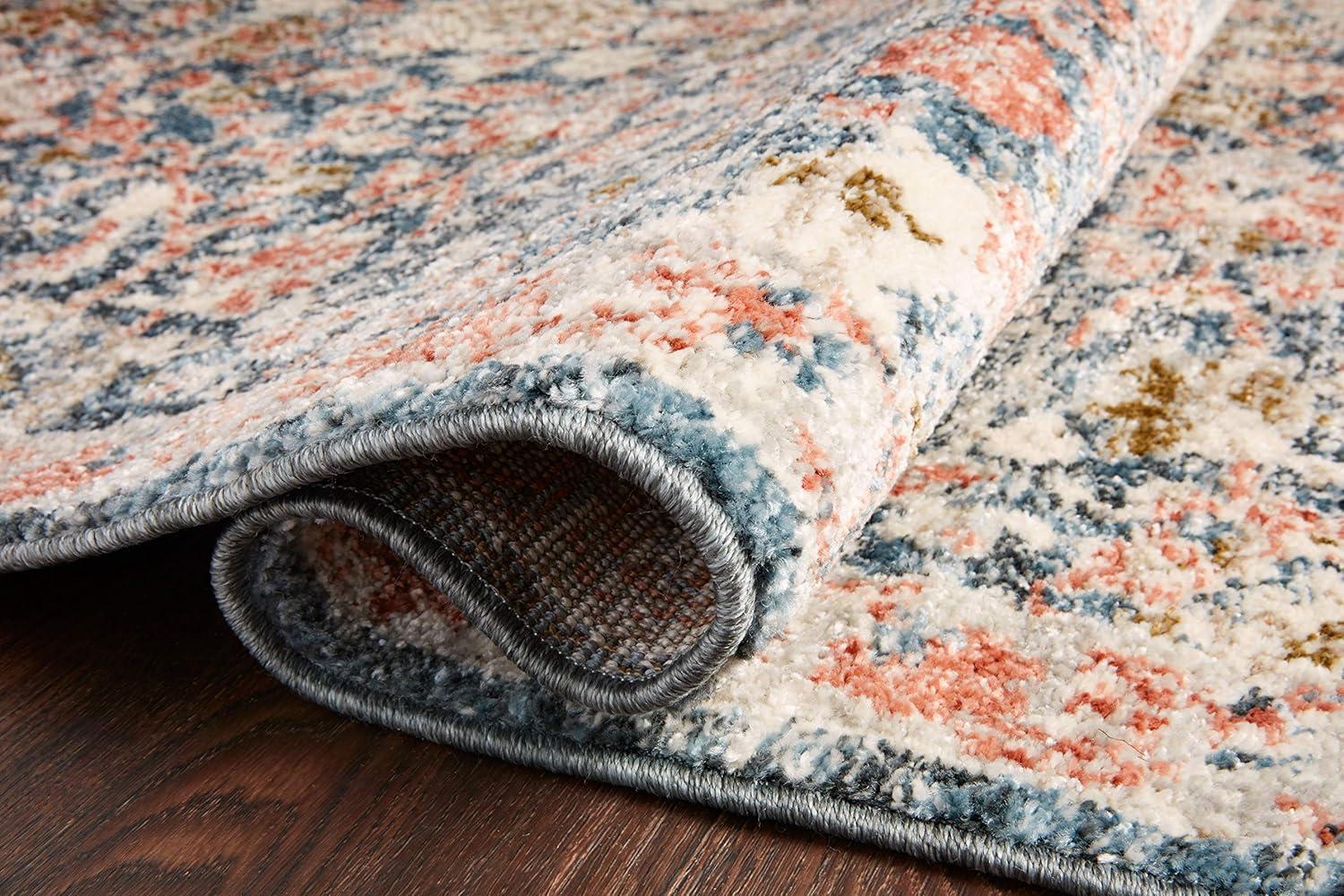 Loloi II Saban SAB-03 Oriental Navy / Rust Area Rug 7'-10" x 10'