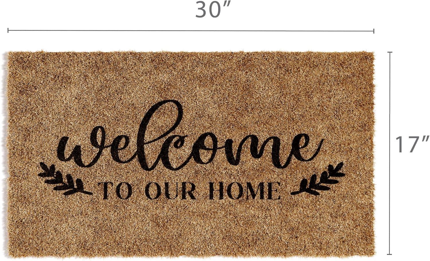 Bathroom Doormat Welcome Welcome Outdoors, Large Front Door Entrance Absorbent Anti-Dirty Non-Slip Entry Carpet, Low Profile Kitchen Door Mat Bedroom Carpet Porch Rugs 16 * 24in