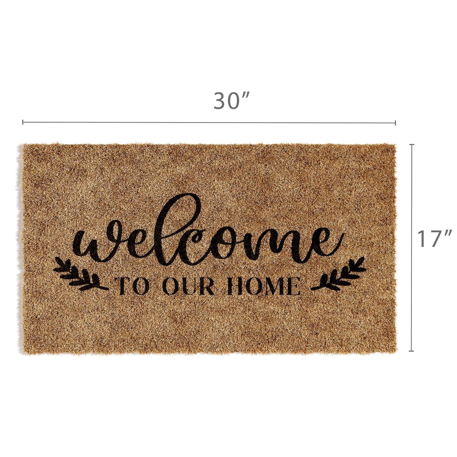 Bathroom Doormat Welcome Welcome Outdoors, Large Front Door Entrance Absorbent Anti-Dirty Non-Slip Entry Carpet, Low Profile Kitchen Door Mat Bedroom Carpet Porch Rugs 16 * 24in