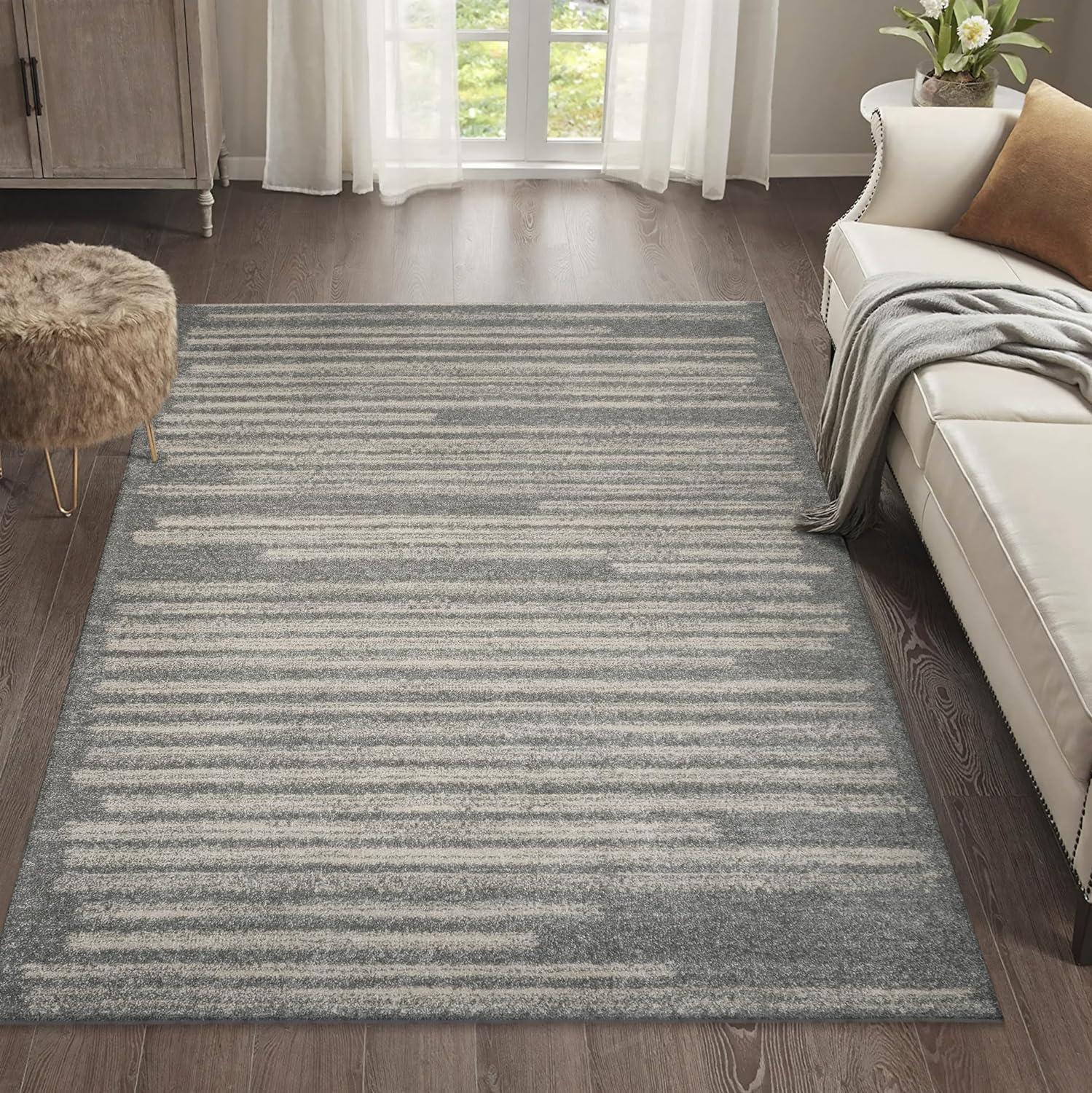 Khalil Modern Berber Stripe Indoor Area Rug - JONATHAN Y