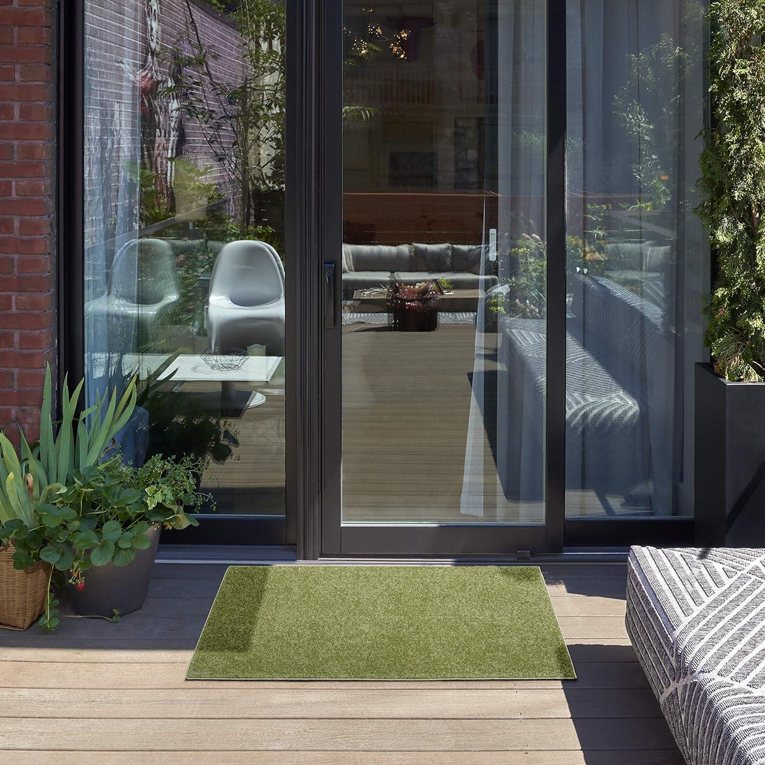 Nourison Nourison Essentials NRE01 Indoor/outdoor Area Rug - Green 2' x 4'