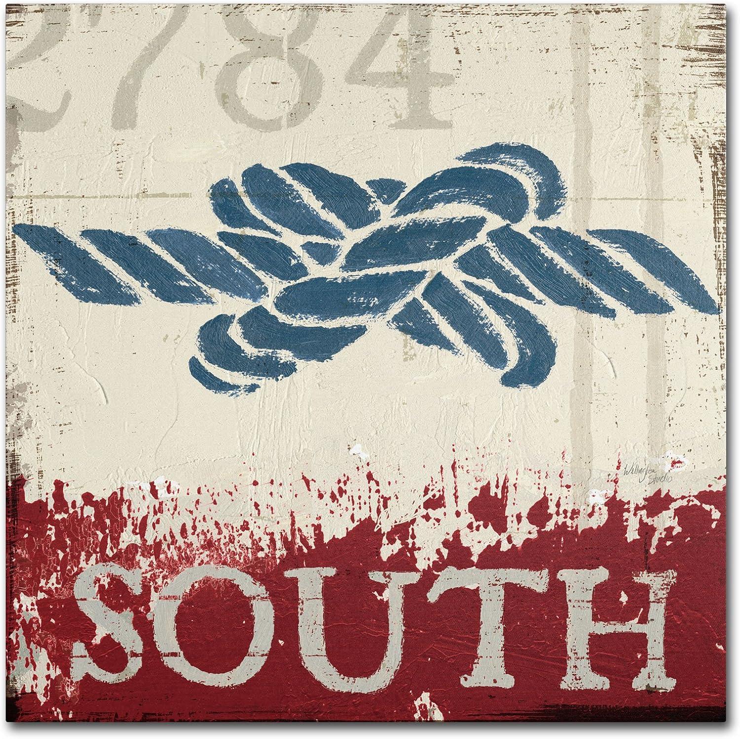 Trademark Fine Art 'Nautical II' by Wellington Studio Graphic Art on Wrapped Canvas