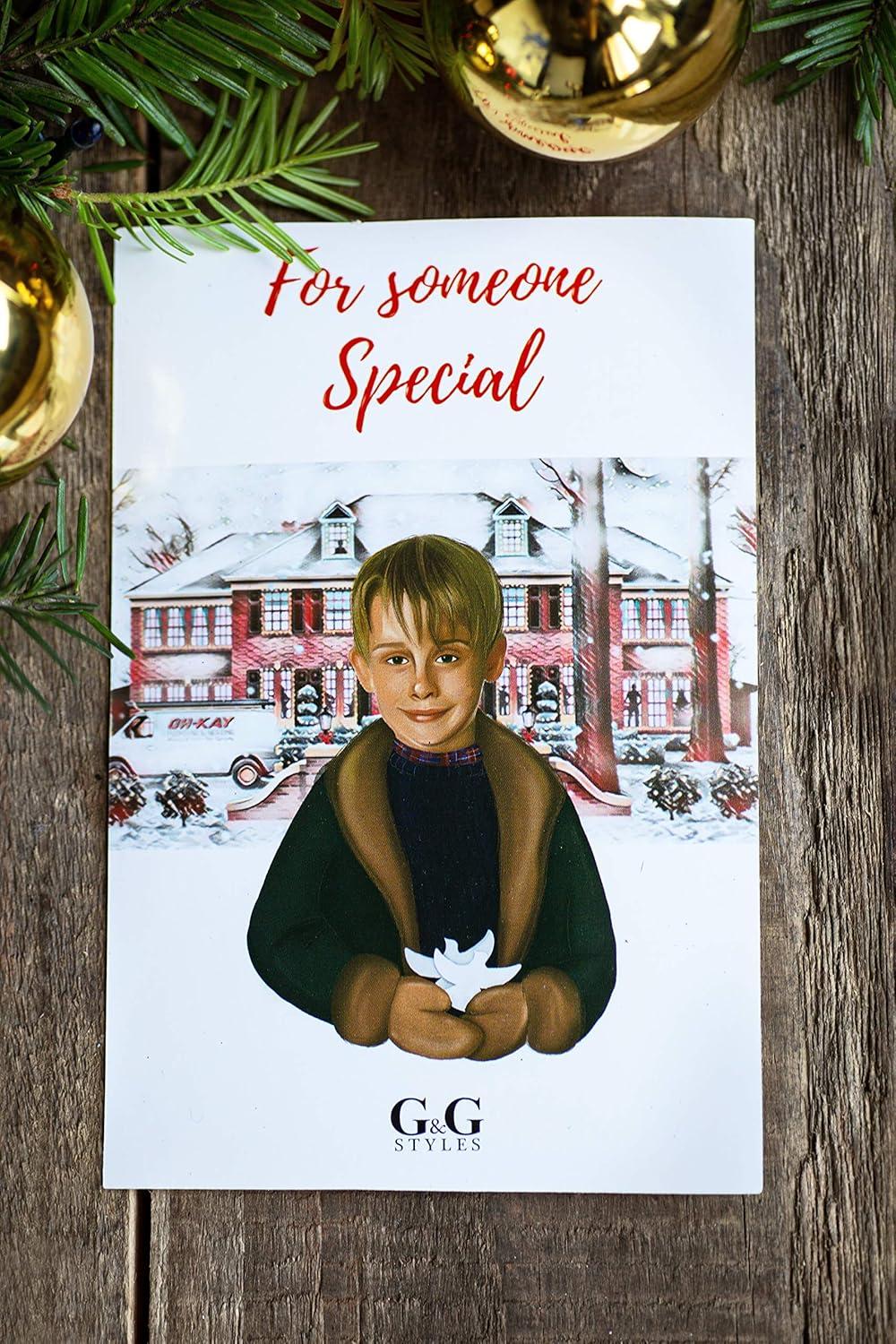 G&G Style Friendship Doves - Home Alone 2 Resin Christmas Ornament Set of Two Doves - Best Gift for Someone Special - Small