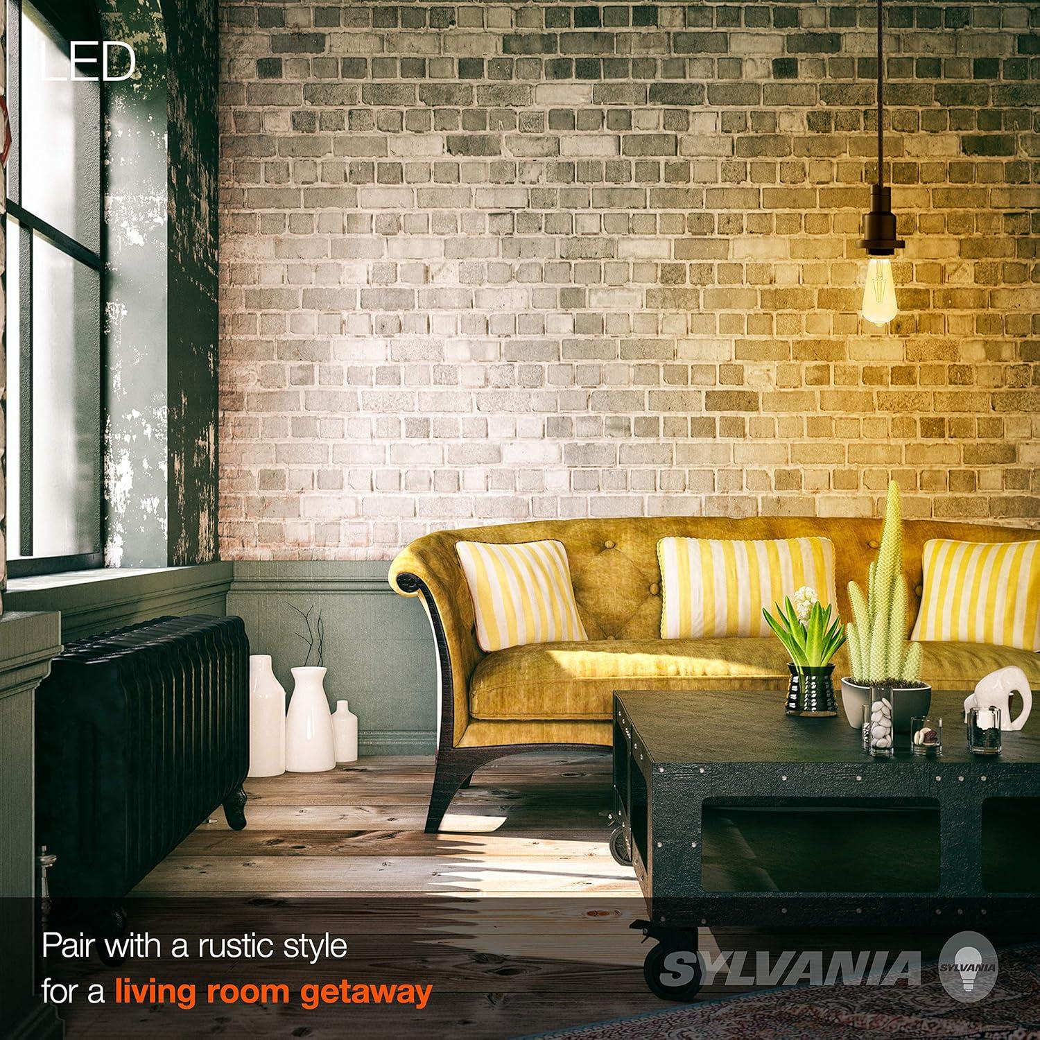 Clear Dimmable ST19 LED Bulb with Soft White Light