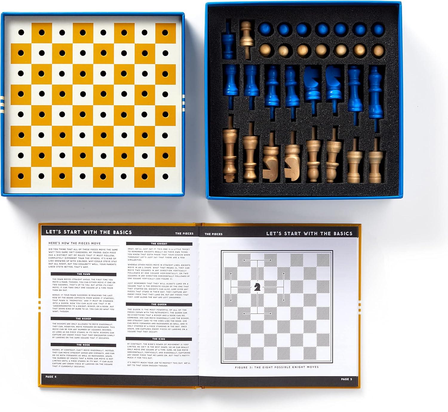 Say Yes to the Chess Pegged Travel Set with Guidebook