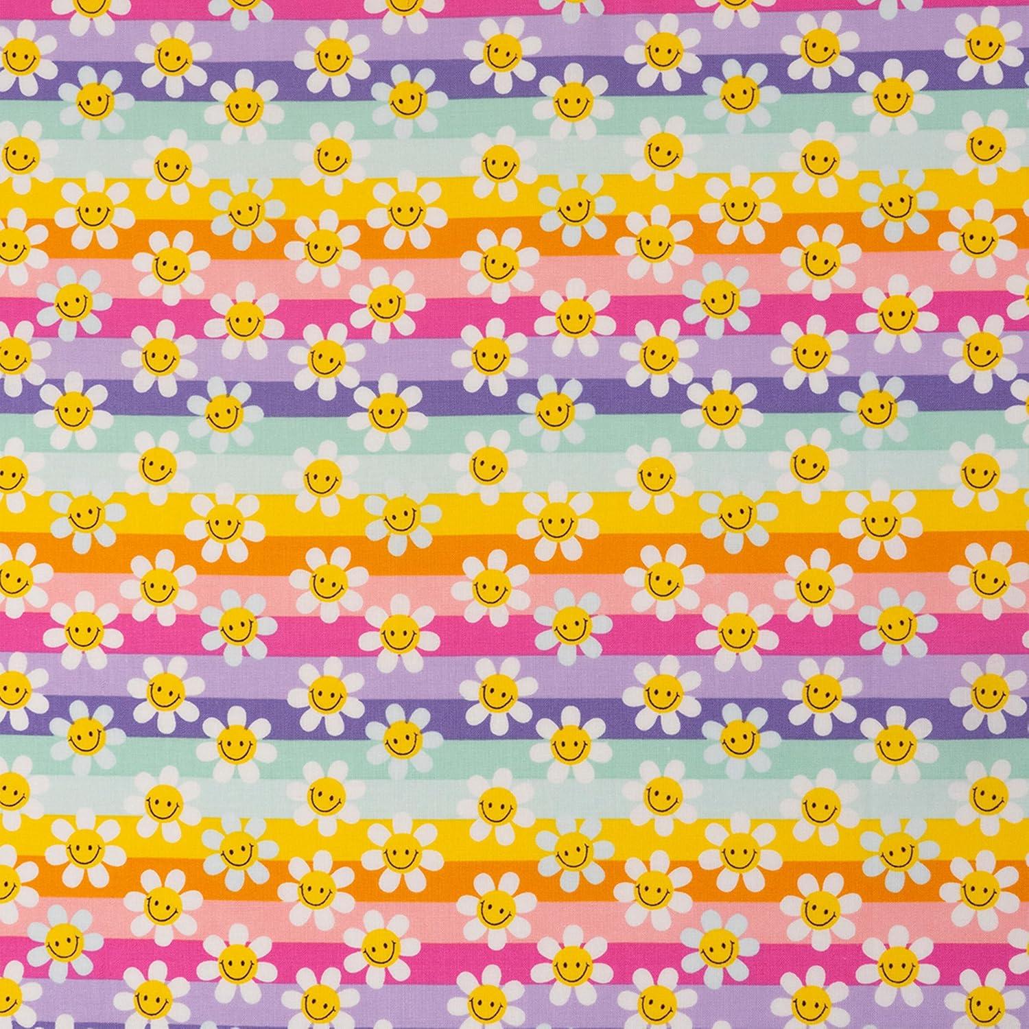 Singer, 100% Cotton, Lemon Floral 5Pc Bundle