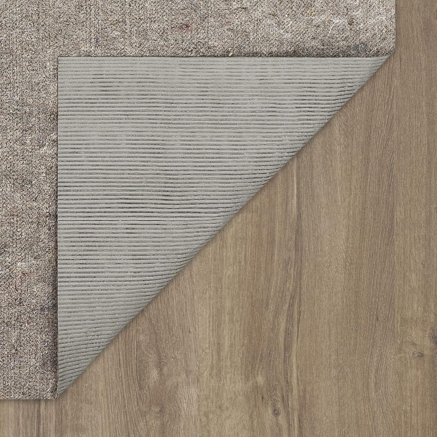 Karastan 5'x7' Reversible Pet Proof Rug Pad Gray: Skid-Resistant Carpet Pad, Rectangle, Polyester, 5x7 Rug Pad