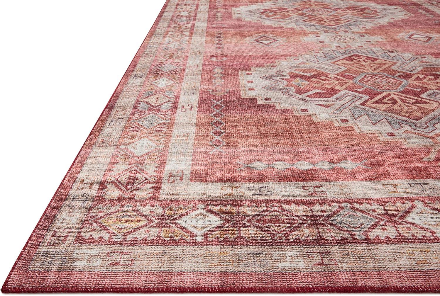 Loloi II Heidi Collection HEI-03 Sunset / Natural, Southwestern Area Rug 5'-0" x 7'-6"