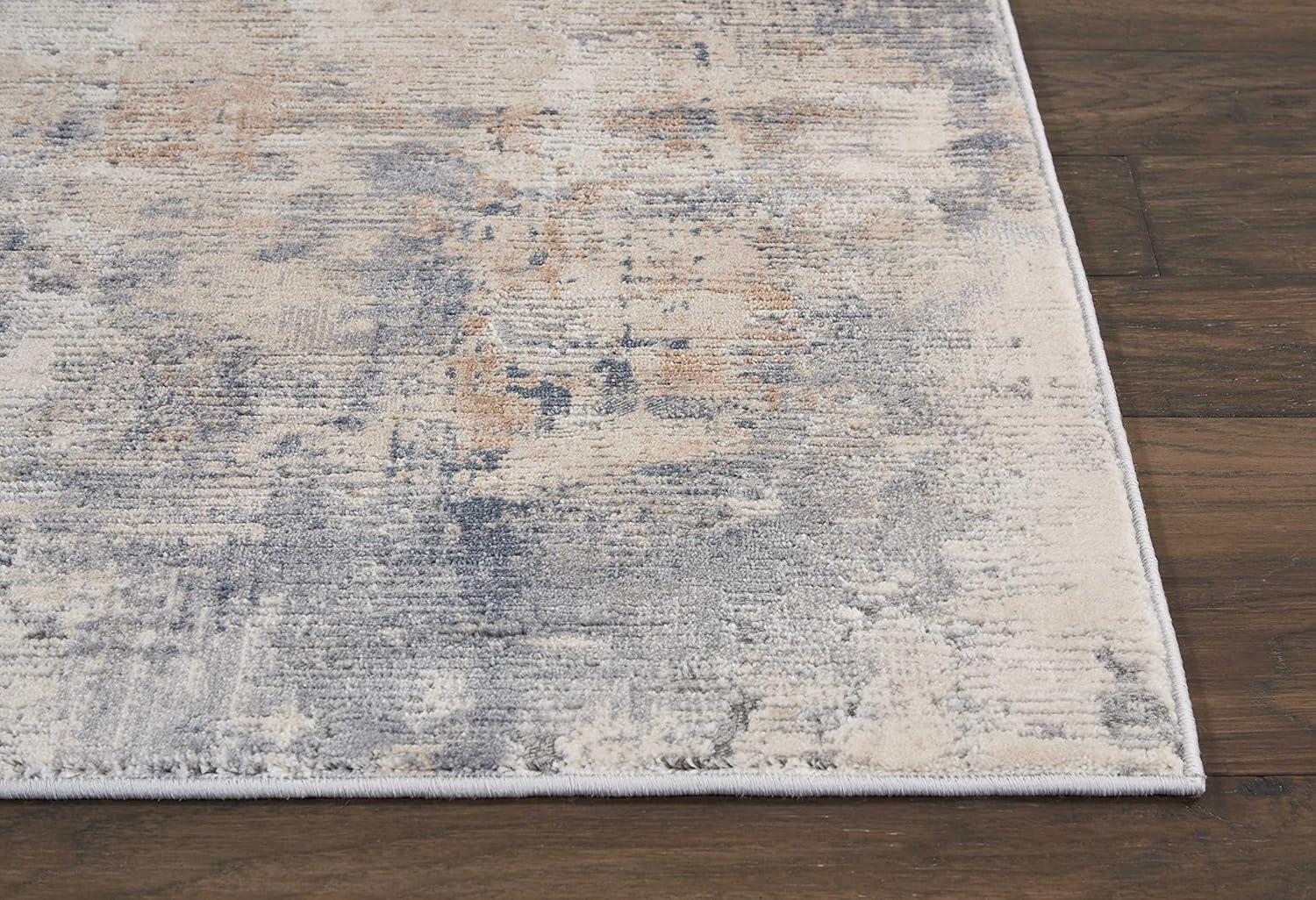 Nourison Rustic Textures Painterly Indoor Rug Beige/Grey 5'3" x 7'3"