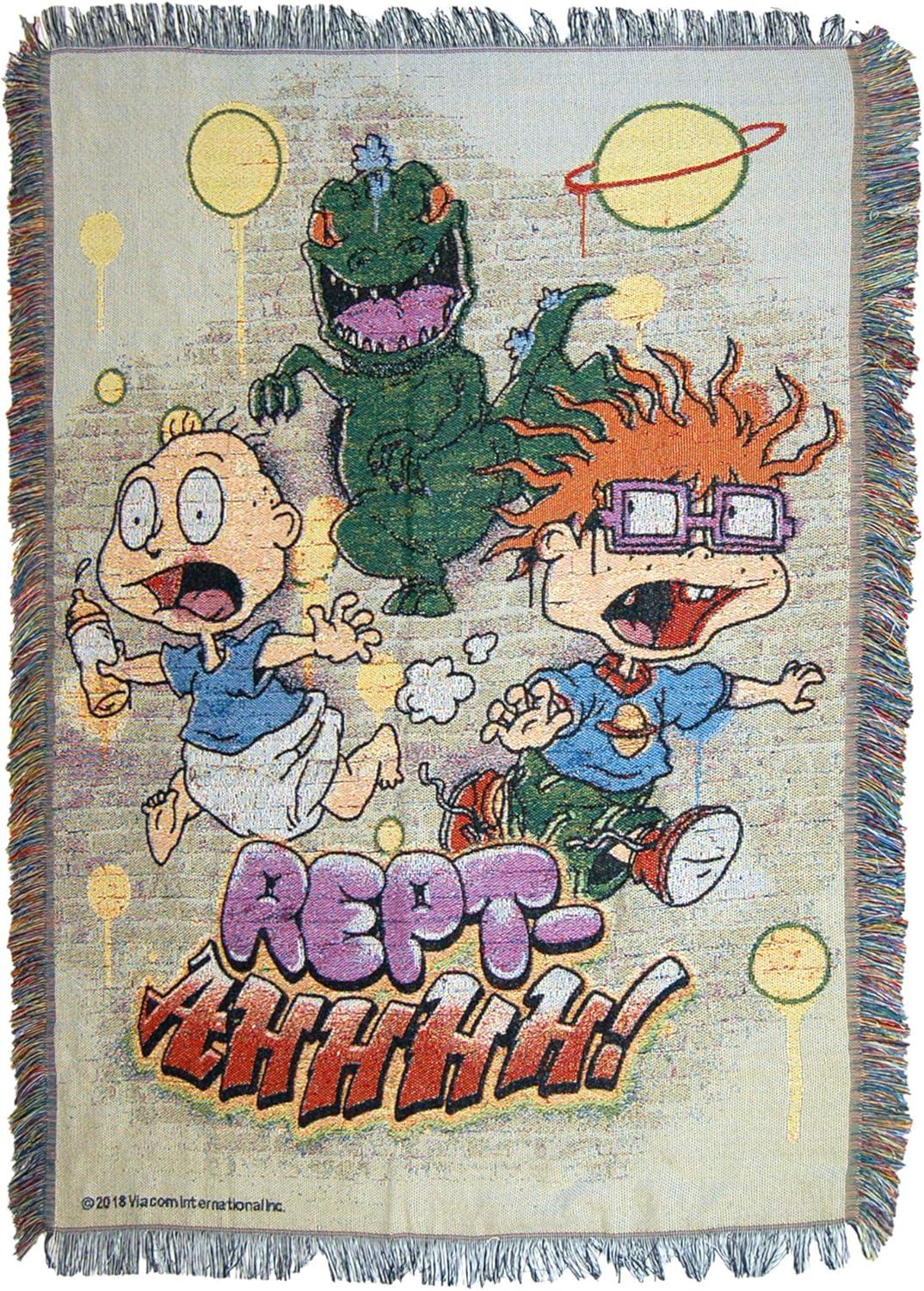 Reptahhhh 48" x 60" Multicolor Woven Tapestry Throw Blanket