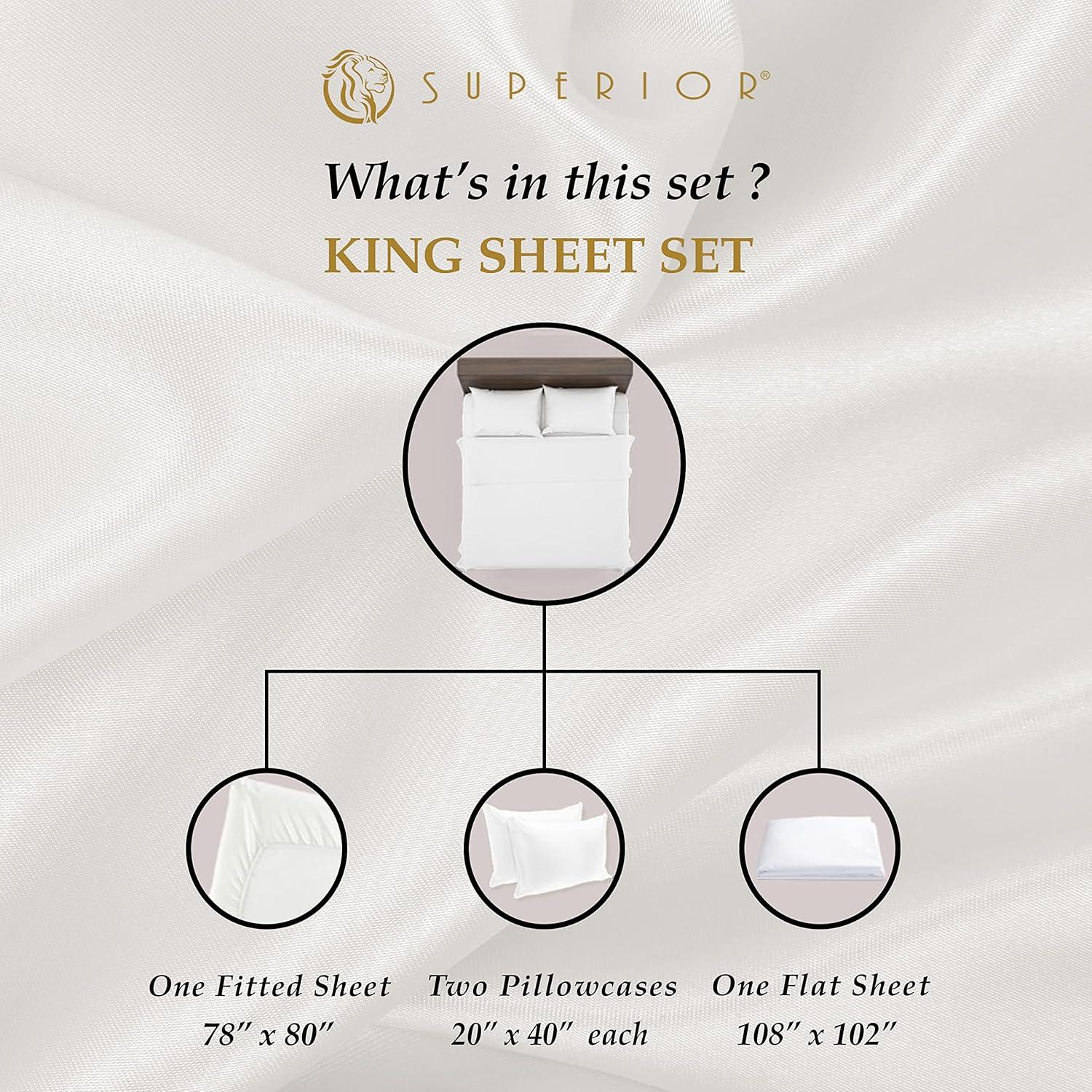 Egyptian Cotton Deep Pocket Solid 650 Thread Count Sheet Set
