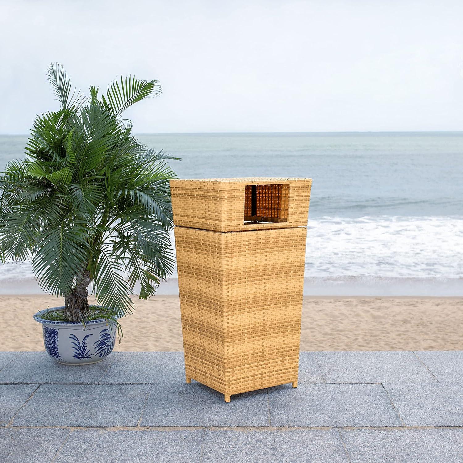 Mazeli Outdoor Trash Can  - Safavieh