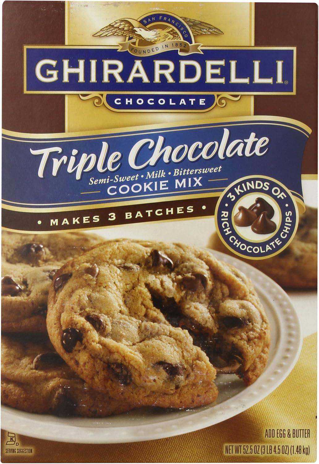 Ghirardelli Triple Chocolate Cookie Mix - 52.5 oz.