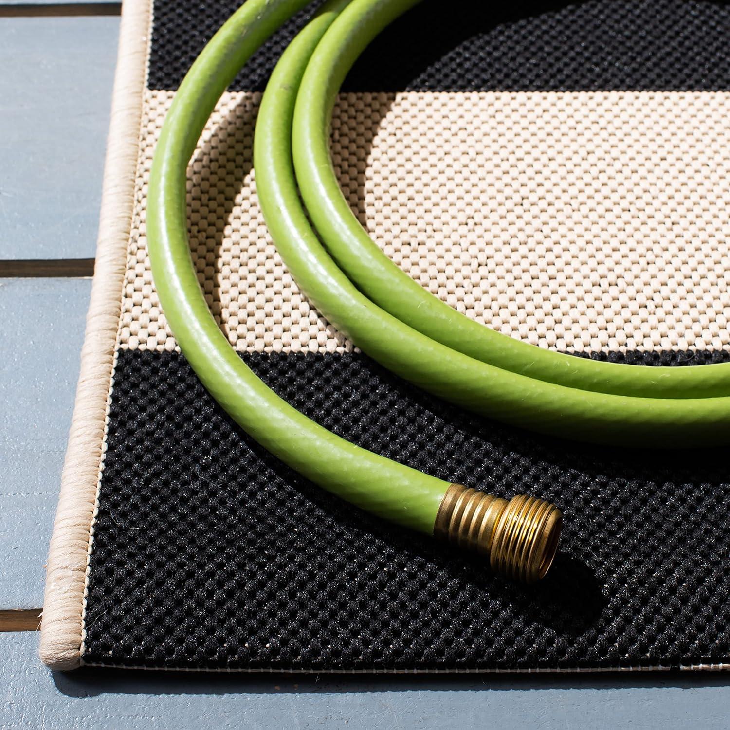Courtyard CY6812 Power Loomed Indoor/Outdoor Area Rug - Beige/Blue - 4'x5'7" - Safavieh.