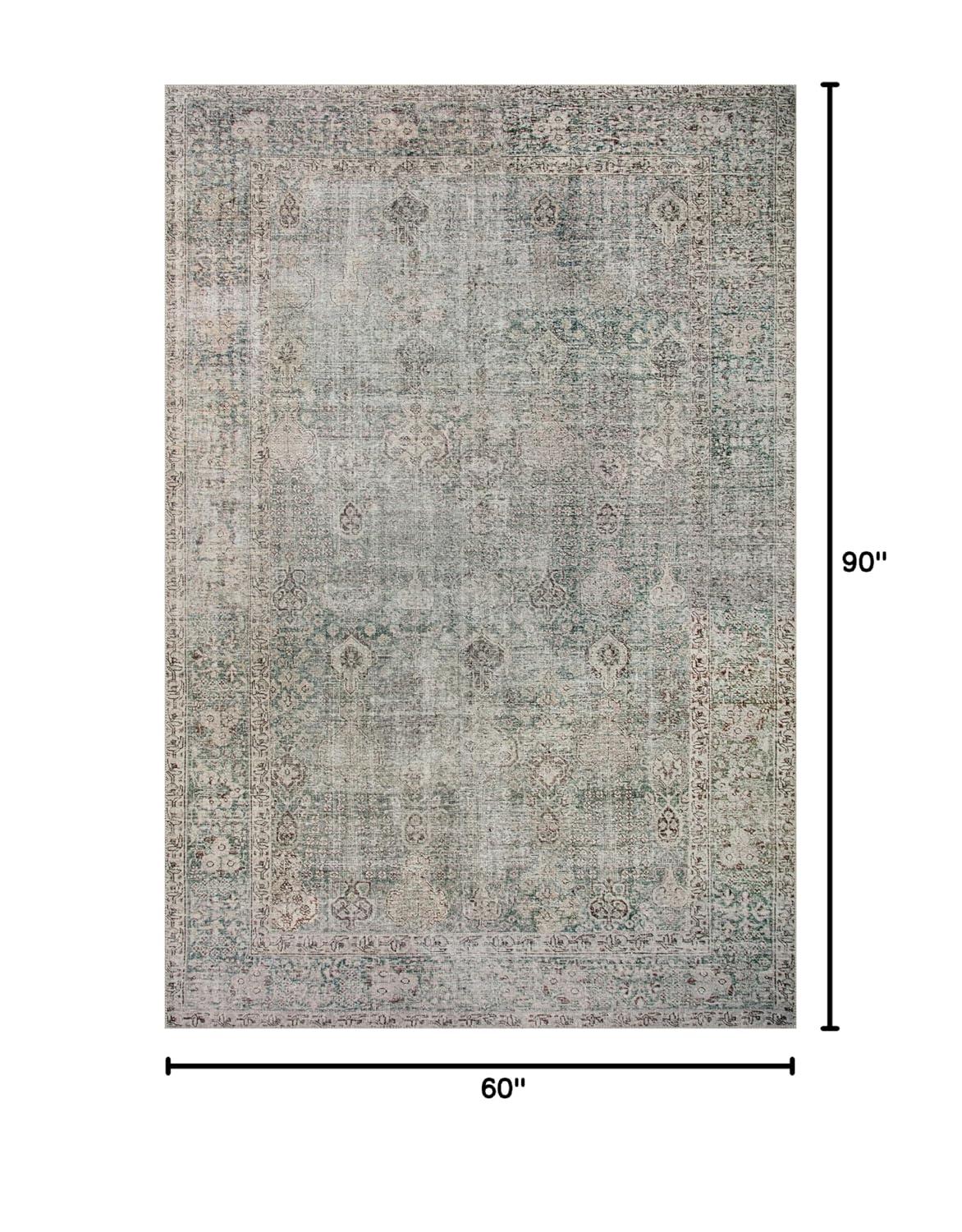 Chris Loves Julia x Loloi Chris Loves Julia X Loloi Jules Emerald / Antique Ivory Area Rug