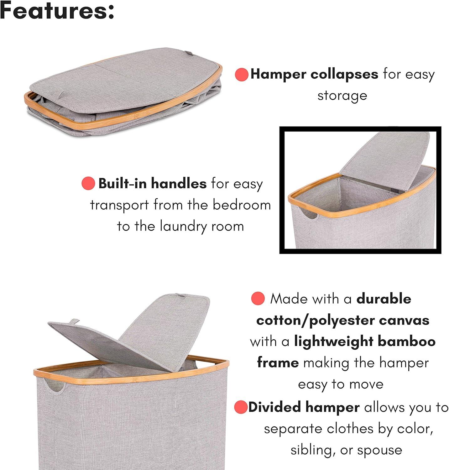 BirdRock Home Laundry Sorter with Handles