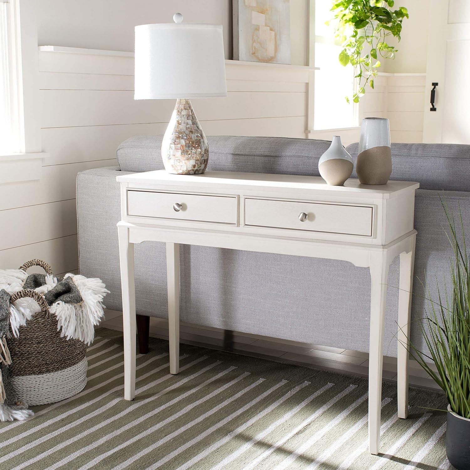 Opal 2 Drawer Console Table - CNS5726A - Off-White - Safavieh