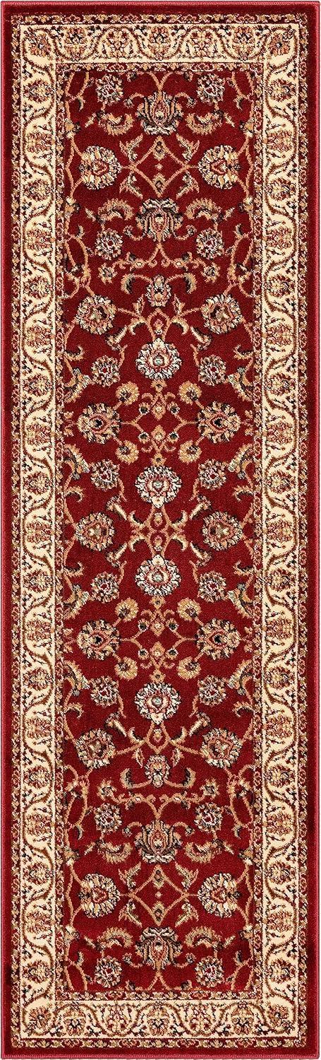 Well Woven Barclay Sarouk Traditional Oriental Panel Red 2'3" x 7'3" Runner Rug