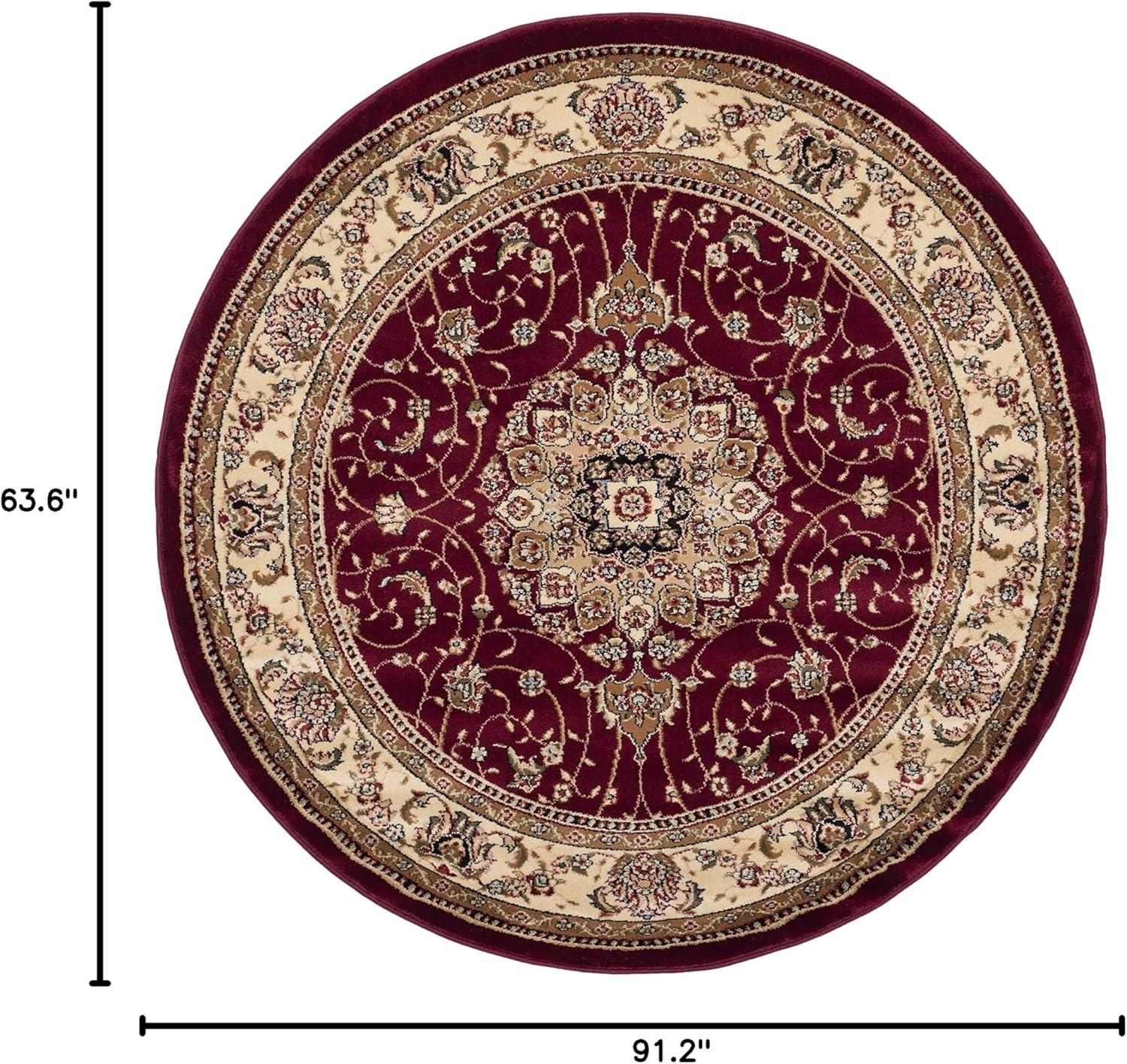 Lyndhurst LNH329 Power Loomed Area Rug - Red/Ivory - 5'3"x7'6" - Safavieh