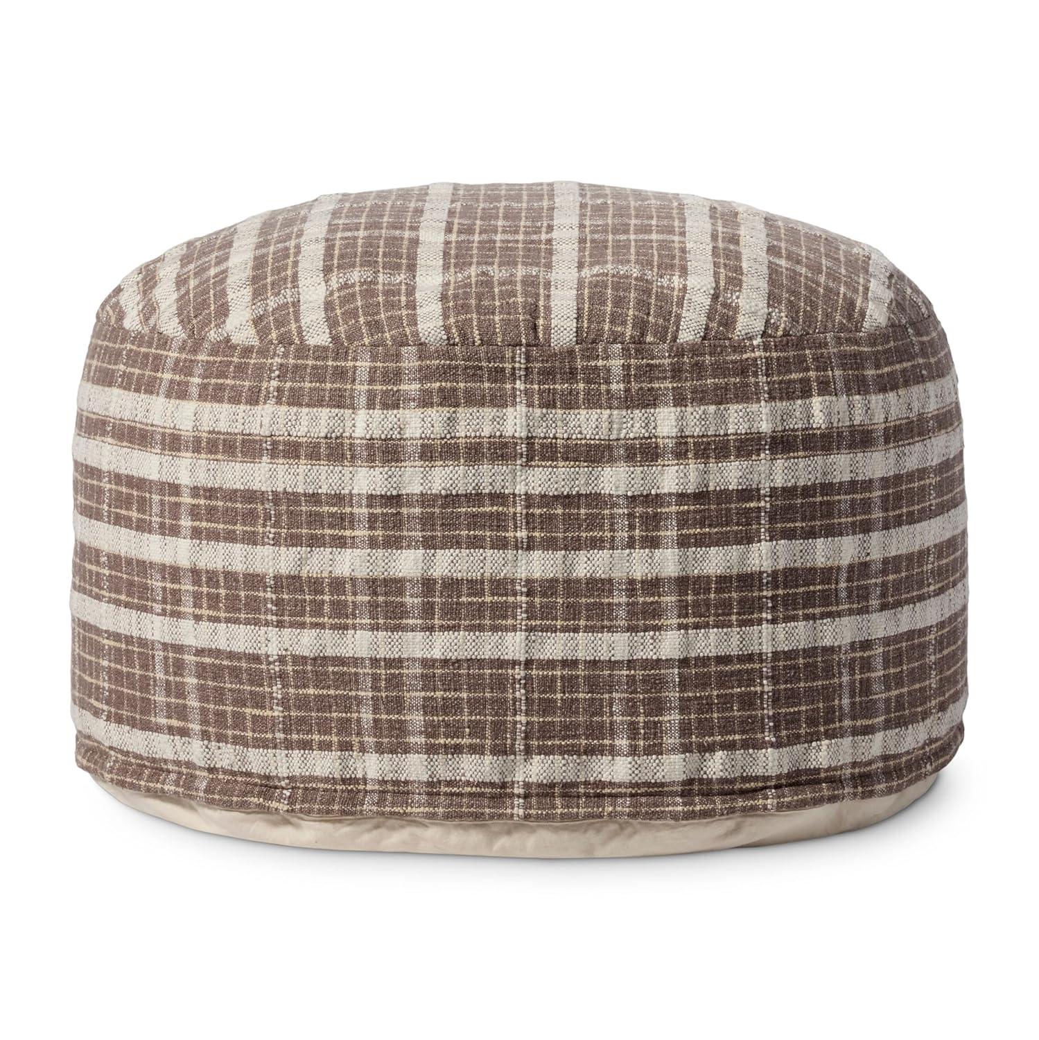 Wallace Pouf by Chris Loves Julia x Loloi - Chocolate
