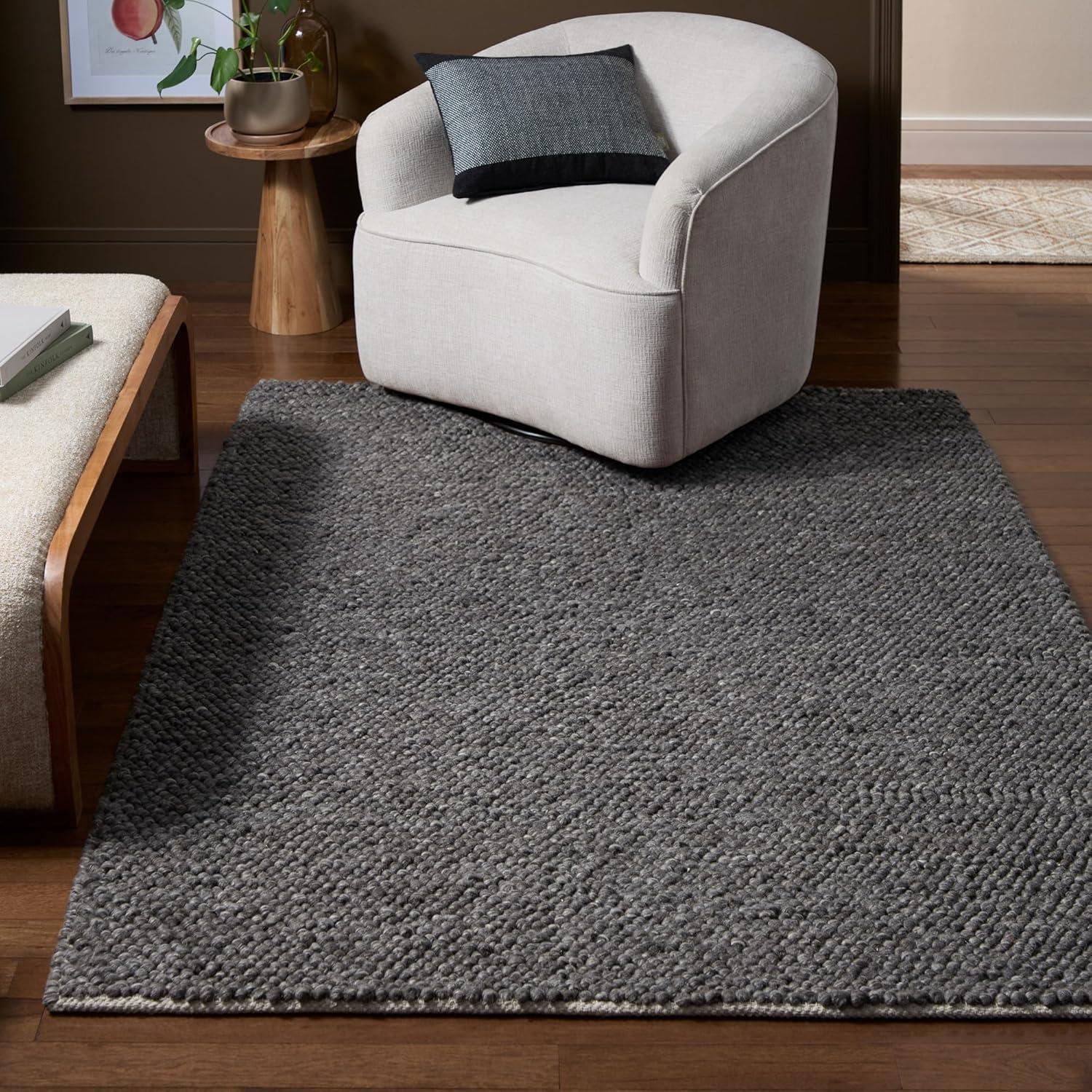 Town & Country Terra Olea Bubble Texture Handcrafted Area Rug Grey