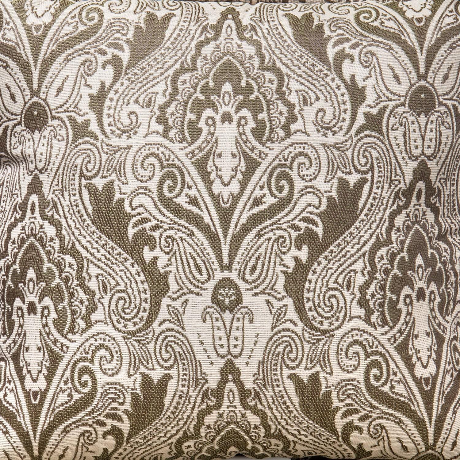 Hanover Medallion Indoor/Outdoor Throw Pillow, Decorative, Set of 2, Meadow Green - HANTPMED-MDW-2