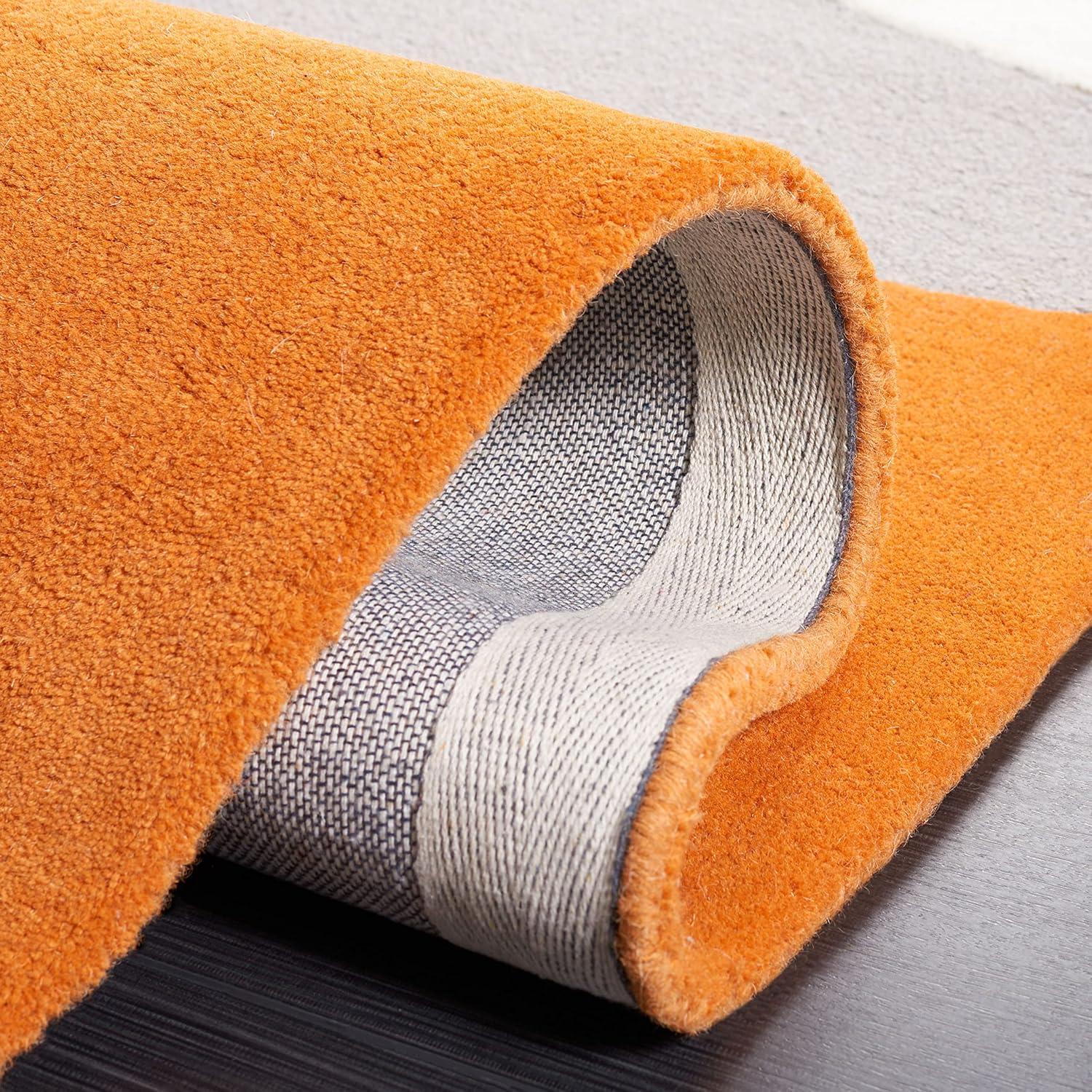 Rodeo Drive RD860 Hand Tufted Indoor Area Rug - 9'x12' - Grey/Rust - Safavieh