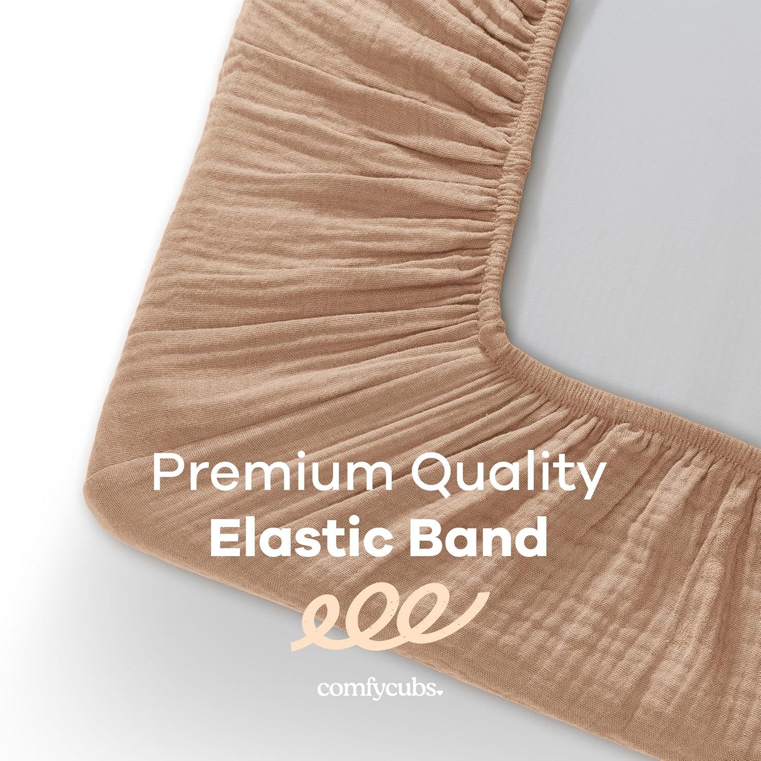 Comfy Cubs Fiited Sheets Cotton Blend Fitted Bassinet Sheet