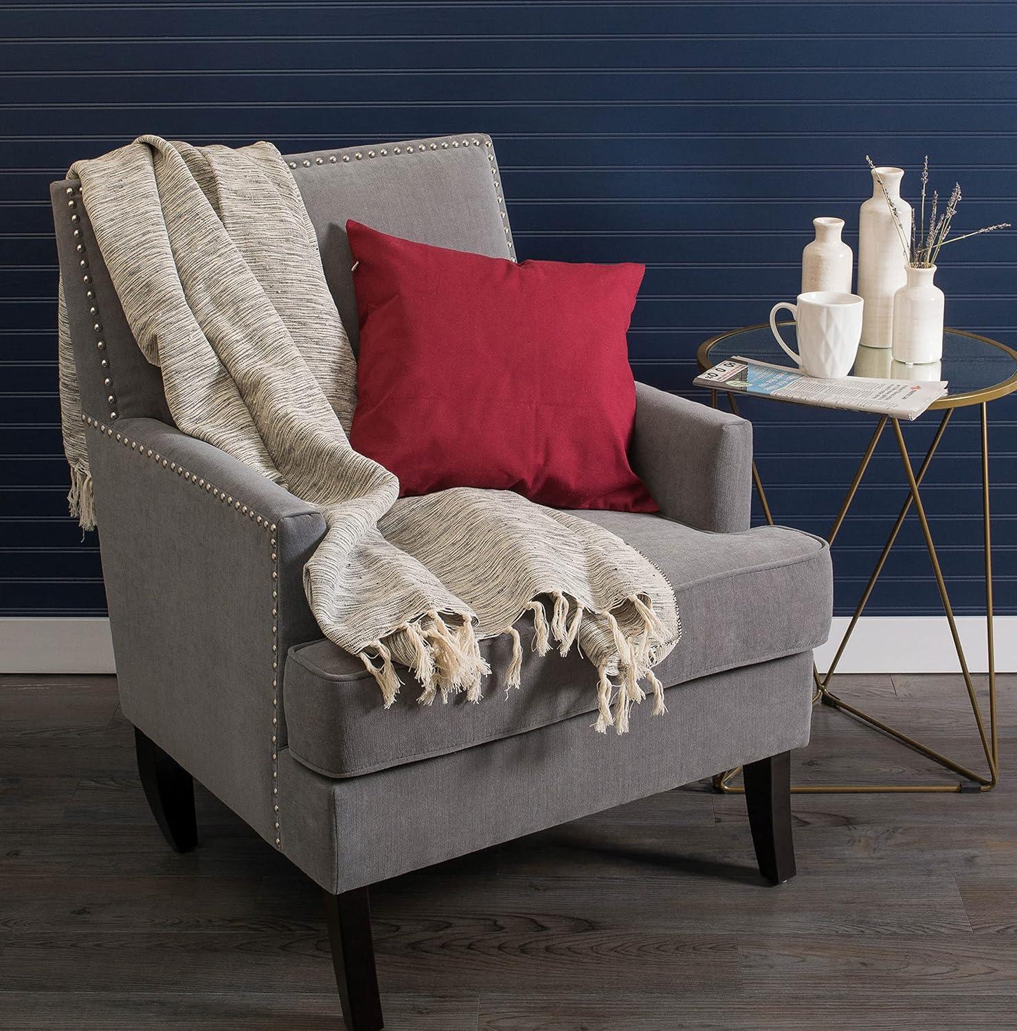 Black Variegated Throw