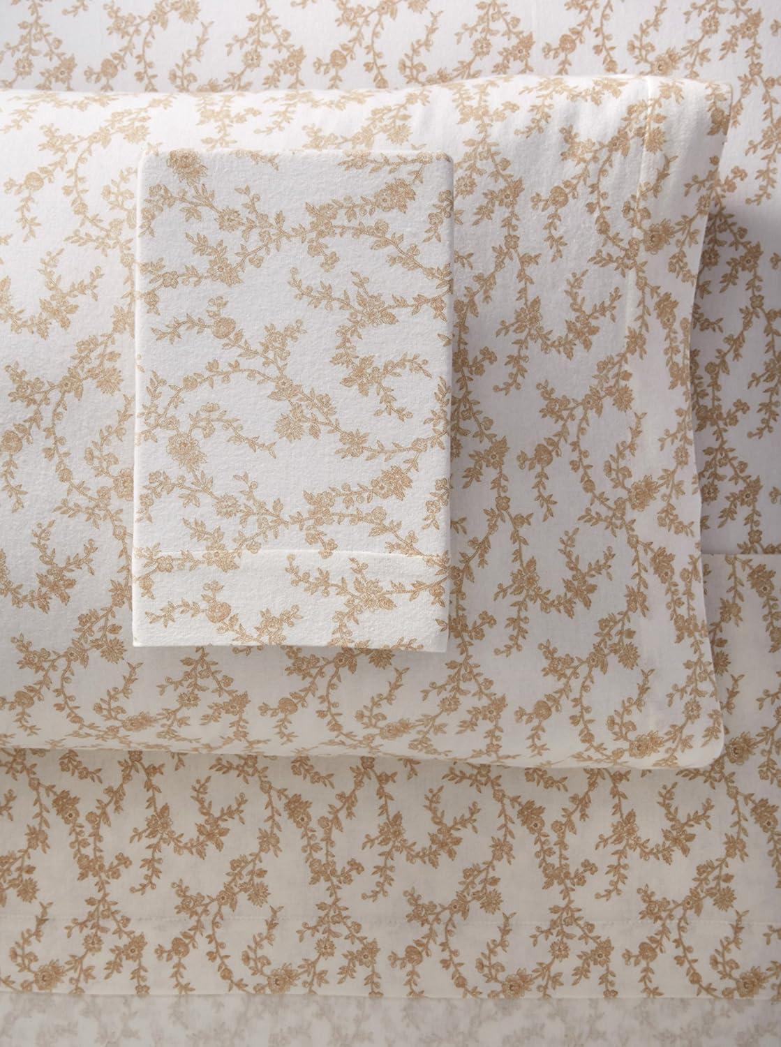 Printed Pattern Flannel Sheet Set - Laura Ashley