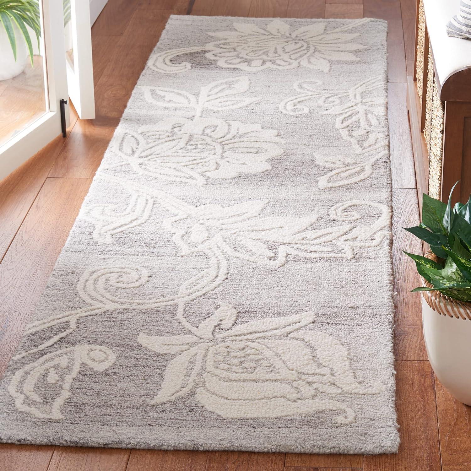 Jardin JAR731 Hand Tufted Runner Rug - Grey/Ivory - 2'3"x8' - Safavieh.