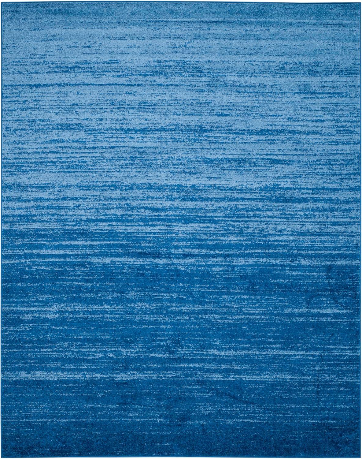 SAFAVIEH Adirondack Esmond Striped Area Rug, Light Blue/Dark Blue, 11' x 15'