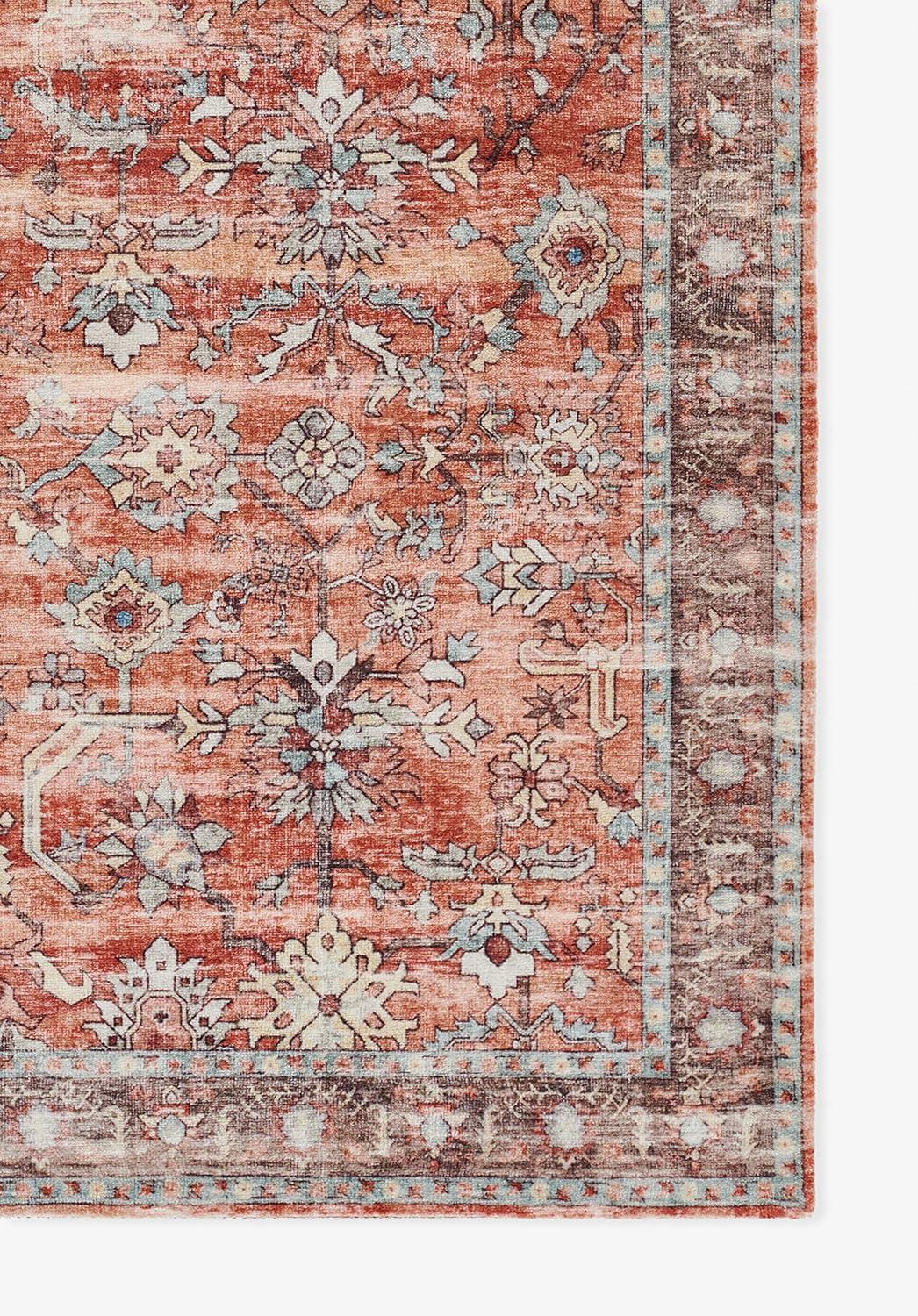 Momeni Sultana Polyester Copper Area Rug 6'6" X 9'