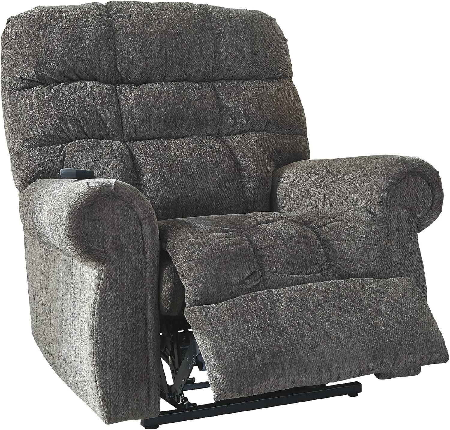 Ernestine Slate Gray Metal Power Lift Recliner