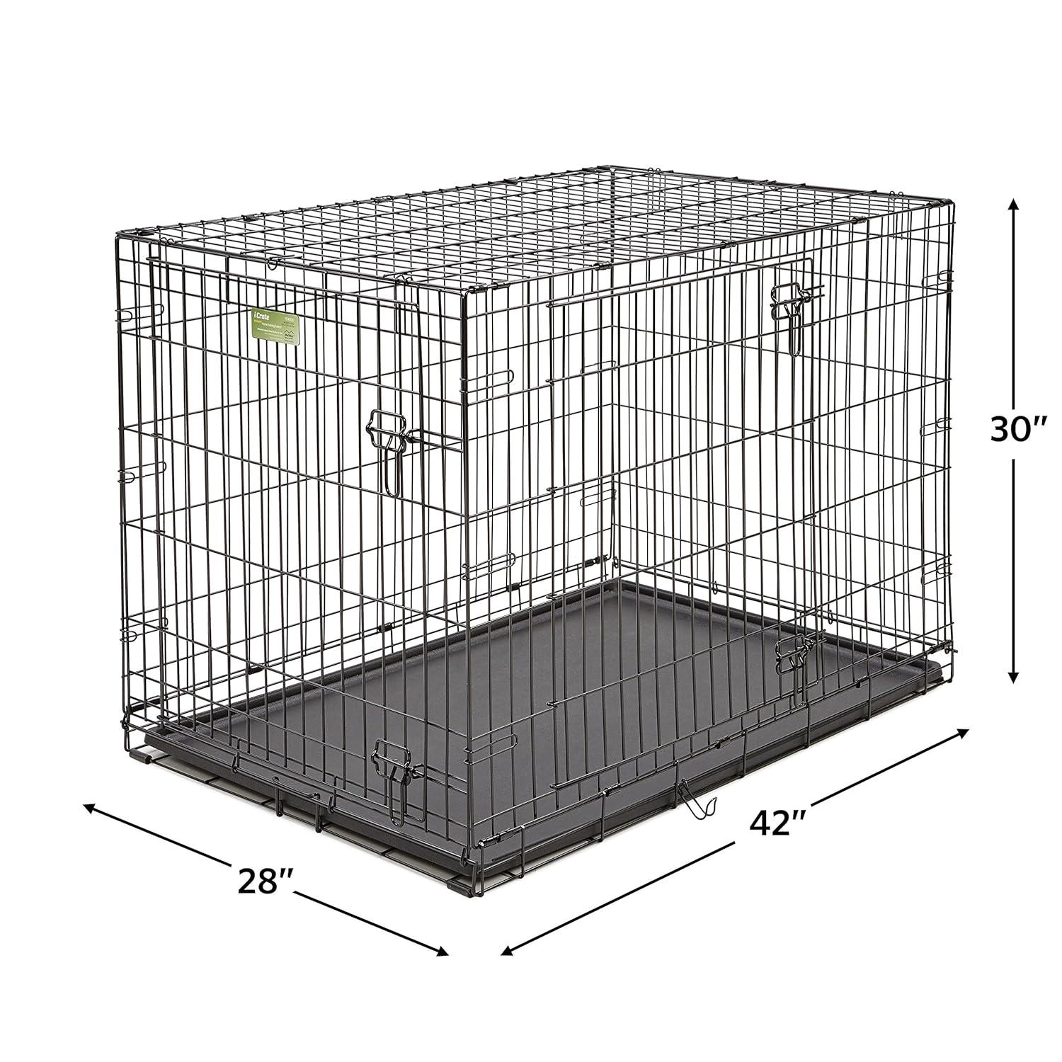 Midwest Homes For Pets MidWest Homes for Pets iCrate Dog Crate Starter Kit / Includes Dog Crate, Bed, 2 Bowls, Crate Cover