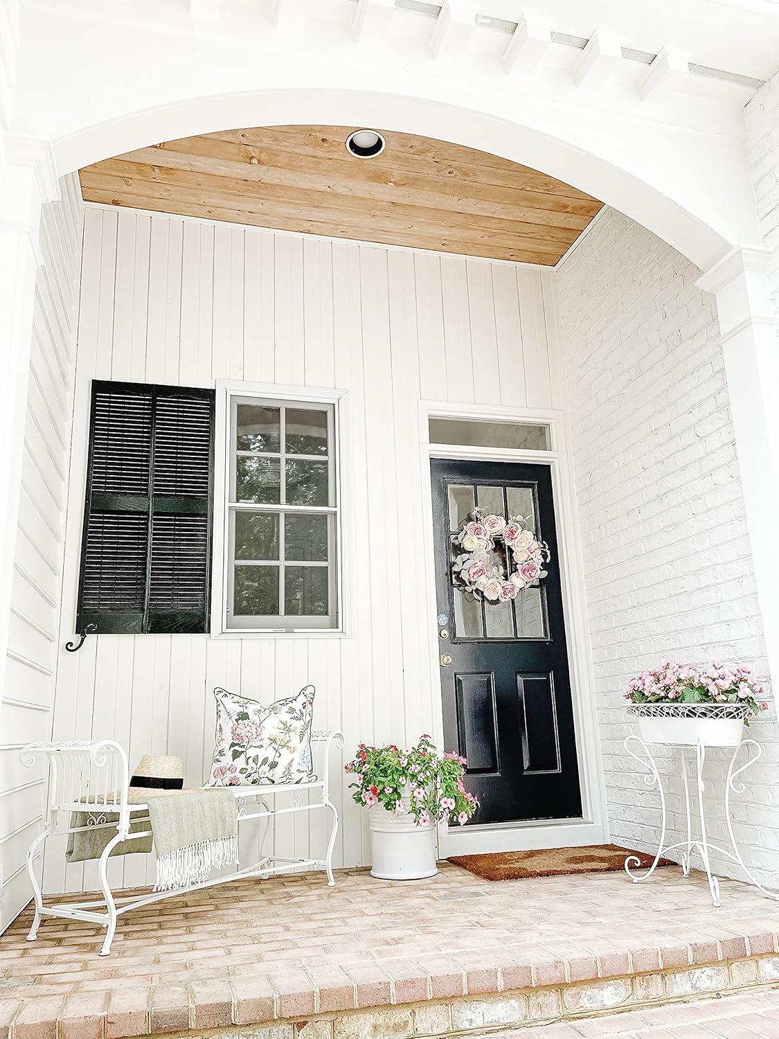 Brielle Bench - Outdoor - PAT5004 - Antique White - Safavieh