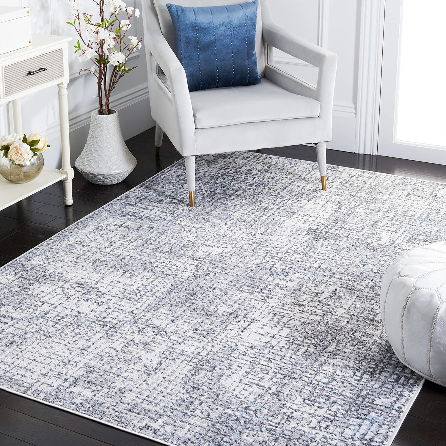 Toscana TOS672 Power Loomed Area Rug - Ivory/Grey - 8'x10' - Safavieh.
